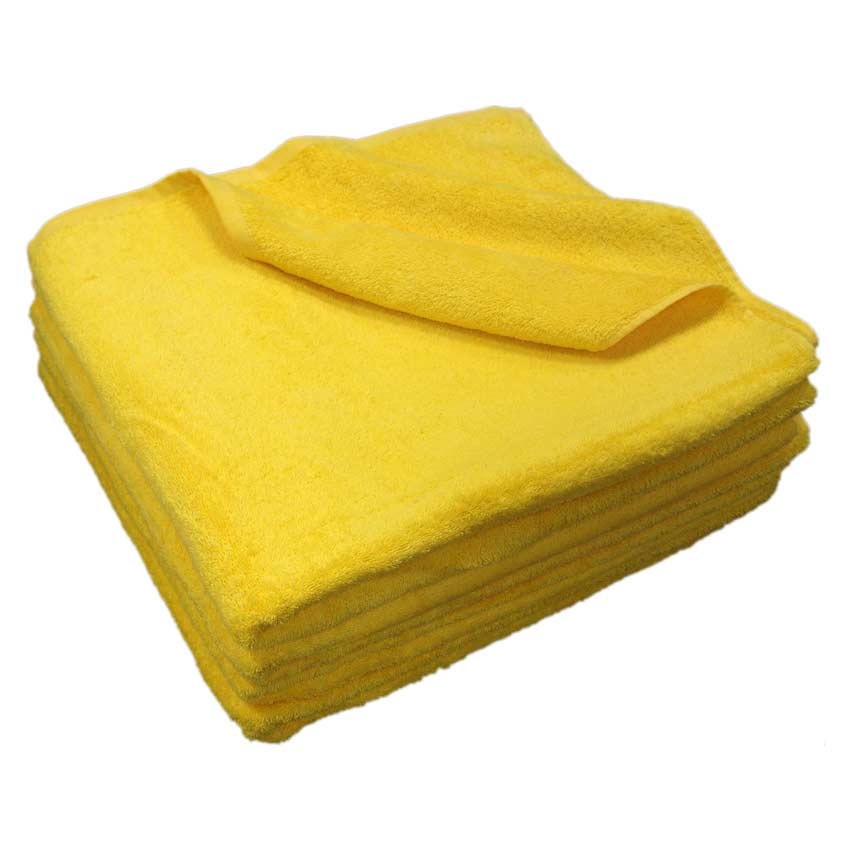 TWG-85X150/LT.YELLOW Πετσέτα πισίνας κίτρινη, 85 x 150 cm, 600gr/m2 Ανθεκτική στο χλώριο.  
