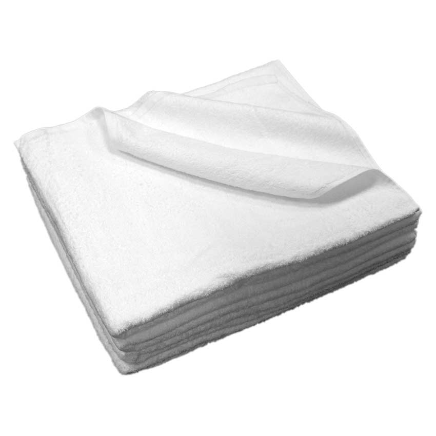 TWG-85X150/WHITE Πετσέτα πισίνας λευκή, 85 x 150 cm, 600gr/m2 Ανθεκτική στο χλώριο. 