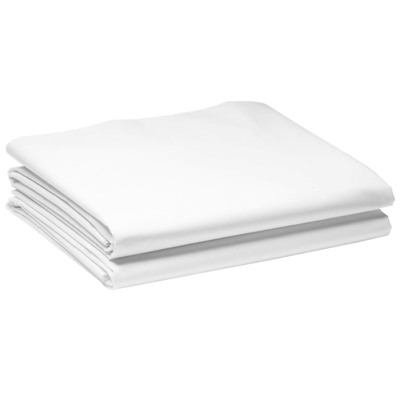 SHA-220X260 Σεντόνι Λευκό 2,20 x 2,60cm διπλό  Σύμμεικτο 50% βαμβάκι 50% πολυέστερ