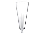 2885 Πλαστικό ποτήρι SOMMELIER PS μίας χρήσης φλάουτο maxi χωρίς βάση, 15 cl