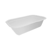CR-650/3457 Δοχείο-Δίσκος Ορθογώνιος 20,5x13x5,5cm 650ml Ζαχαροκάλαμου, Βιοδασπώμενος