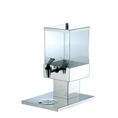 V760552009 Διανεμητής χυμών ανοξείδωτος 18/10 με πλαστική βρύση 3.5 lt , 17.5x27.5x41cm, abert Ιταλίας