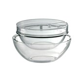 V770543YOG2 Ψυχόμενο μπωλ φρούτων φ23cm, ακρυλικό με καπάκι και βάση ακρυλική φ26cm, abert Ιταλίας
