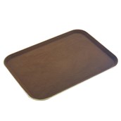 MFE-1622BR Δίσκος Σερβιρίσματος Fiberglass, Ορθογώνιος Αντιολισθητικός 56x40cm, Καφέ