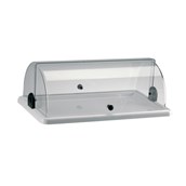 V77125203P Bιτρίνα Παρουσίασης ABS με καπάκι Roll - Top, 40x24.5x14.5cm, abert Ιταλίας