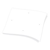 1100791306 Χάρτινο Τραπεζομάντηλο Εστιατορίου, 100x130 cm, 3φυλλο, λευκό χωρίς σχέδιο, ENDLESS