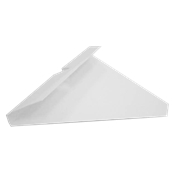 209-00 Πιάτο Λευκό Πίτσας Μικροβέλε 1/6 τριγωνικό 28,4x21cm, Ιταλίας