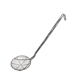SCFI18 Κουτάλα Ράγας Αράχνη Φ18cm - 51cm 18/10, Salvinelli Ιταλίας
