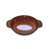 RD.S01 Σαγανάκι Στρογγυλό Στοιβαζόμενο 45cl, Πορσελάνης Πυρίμαχο, Φ16x3,5 cm, καφέ