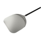 R-45R/150 Φτυάρι Πίτσας 45x45cm αλουμινίου, με μαύρο κοντάρι 1.5m, GIMETAL