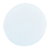 000.Π21/WH Άσπρη Πλακα Κοπής Πίτσας Πολυαιθυλενίου στρογγυλή Φ35x1 cm