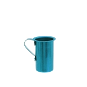 AL-OIN-250/BL Οινόμετρο Αλουμινίου Μπλε 250gr, Φ7,3x10,5cm, Ελληνικής Κατασκευής