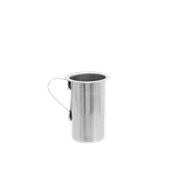 AL-OIN-250/WH Οινόμετρο Αλουμινίου Λευκό 250gr, Φ7,3x10,5cm, Ελληνικής Κατασκευής