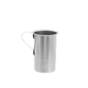 AL-OIN-500/WH Οινόμετρο Αλουμινίου Λευκό 500gr, Φ8,5x12,5cm, Ελληνικής Κατασκευής