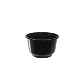 BPP-500CC Σκεύος PP Μαύρο Σούπας 500cc, Φ12x7cm, Χωρίς Καπάκι