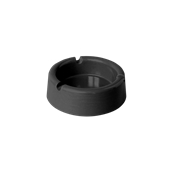 M.703/BLACK Τασάκι μελαμίνης, φ9,5x3 cm, μαύρο