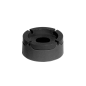 M.700/BLACK Τασάκι μελαμίνης αντι-ανεμικό, φ11x5cm, μαύρο