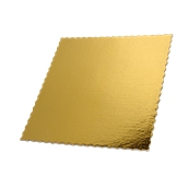 DM-40X40 Δίσκος-Βάση Τούρτας Χάρτινη Τετράγωνη 40x40cm σε χρυσό χρώμα, Ιταλίας (τιμή ανά κιλό)