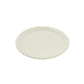 PUL2001N Πιάτο Ρήχο Στρογγυλό Φ18cm, από ζαχαροκάλαμο, Μίας Χρήσης, Εκρού, Sabert