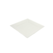 PUL2024 Πιάτο Ρήχο Τετράγωνο 15x15cm, από ζαχαροκάλαμο, Μίας Χρήσης, Εκρού, Sabert