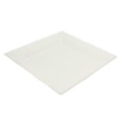 PUL2023N Πιάτο Ρήχο Τετράγωνο 26x26cm, από ζαχαροκάλαμο, Μίας Χρήσης, Εκρού, Sabert