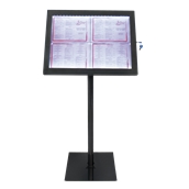 MCS-4A4-BL-SET Σταντ πληροφοριών για 4 x Α4 με φωτισμό LED, 144 x 50 cm, SECURIT