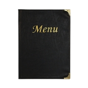 MC-BRA4-BL Κατάλογος MENU BASIC A4 για Εστιατόρια / cafe 24x34cm, μαύρος, SECURIT
