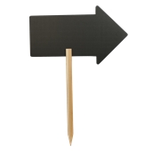 FBS-ARROW Πινακίδα σήμανσης σε σχήμα βέλους με ξύλινο κοντάρι (περιλαμβάνεται 1 μαρκαδόδος)