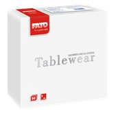 88400100 ΠΑΚΕΤΟ 50 Χαρτοπετσέτες Airlaid Tablewear 40x40 λευκές, FATO Ιταλίας