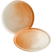 CIR2233AB44 /A Πιατέλα Πίτσας Πορσελάνης Φ33cm, Σειρά Cinzia, με σχέδιο, με χρώμα ψημένης ζύμης