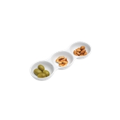 PY0AF990000 /A Μπωλ 3 Θεσεων Πορσελάνης 23x7,5x3cm, Σειρά PARTY, λευκό