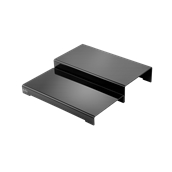 ARA02-40-BK Ασύμετρο σκαλοπάτι 40 εκ. (2 τεμάχια), 41x40x8cm, μαύρο, Garibaldi