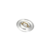 1580010 Καπάκι αλουμινίου 10cm, με 1 χρυσό χερούλι, Ιταλικό