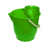 VS.KB/GN Κουβάς πλαστικός 13L με στύφτη, Πράσινος, Ελληνικής Κατασκευής