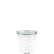 WECK-900 Πυρίμαχο Δοχείο 290ml, ύψος 88mm, με καπάκι φ80mm, WECK Γερμανίας