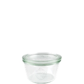 WECK-740 Πυρίμαχο Δοχείο 290ml, ύψος 52mm, με καπάκι φ100mm, WECK Γερμανίας