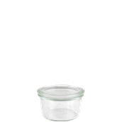 WECK-976 Πυρίμαχο Δοχείο 165ml, ύψος 45mm, με καπάκι φ80mm, WECK Γερμανίας