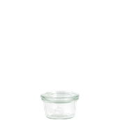 WECK-755 Πυρίμαχο Μπωλ 50mll, ύψος 38mm, με καπάκι φ60mm, WECK Γερμανίας
