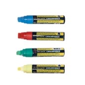 SMA820-V4 ΣΕΤ 4 Μαρκαδόροι ΑΔΙΑΒΡΟΧΟΙ υγρής κιμωλίας με μεγάλη μύτη, διάφορα χρώματα, SECURIT