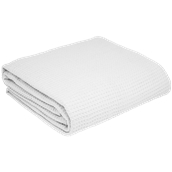 WF280-W-230X250 Κουβέρτα πικέ διπλή, 230x250cm, λευκή, 280gr/m², Πολύ απαλή