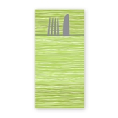 88471100 ΠΑΚΕΤΟ 40 Χαρτοπετσέτες Airlaid "Quick Pocket" napkins 40x40 Millerighe φυστική, FATO Ιταλίας