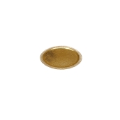 LEORRP23A Δίσκος-Βάση Τούρτας Πλαστικοποιημένη πολυτελείας, Φ23cm σε χρυσό χρώμα, Ιταλίας