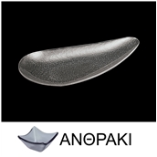 LK1338-SM-16X29 Δίσκος Δάκρυ από χυτό γυαλί 4mm, 16x29cm, ανθρακί