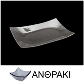 LK1004-SM-25X39 Πιατέλα από χυτό γυαλί 4mm, 25x39cm, ανθρακί
