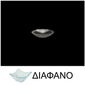 LK1727-TR-8 Μπωλ βαθύ στρογγυλό από χυτό γυαλί 4mm, φ8cm, διαφανές