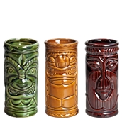MUG/25CL Σετ 3 Κούπες Tiki 25cl, φ6.7x14.2cm, APS Bar Supply