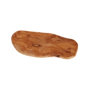 WL119 Πιατέλα ξύλου ελιάς 18x36cm, σε σχήμα οβάλ φυσικό, ελληνικής κατασκευής