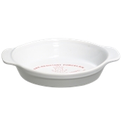 RD.S05/WH Σαγανάκι Οβάλ 56cl, Πορσελάνης Πυρίμαχο, 24x15x4 cm, λευκό