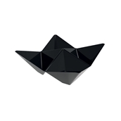 6111-19 Πλαστικό μπωλ Origami PS, 13x13cm, μαύρο