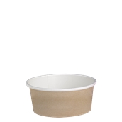 210DELIPOC16 Χάρτινο δοχείο για σαλάτες, 480ml, Φ11,4cm, χρώμα Kraft, μίας χρήσης